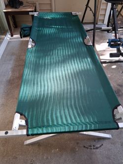 Folding Camping Cot with Aluminum Frame