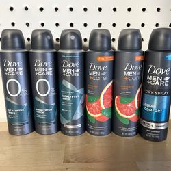Brand New Dove Men Spray Deodorant - $4 Each