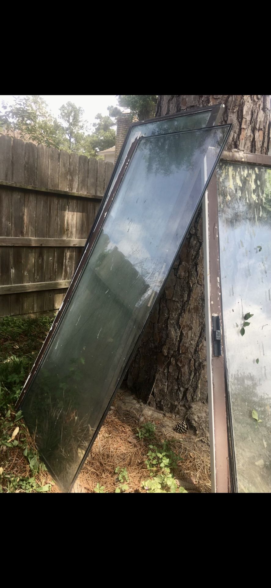 Exterior sliding patio doors