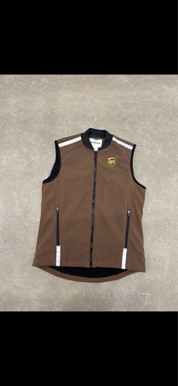 EUC! UPS United Parcel Service Wear Guard Vest Full Zip Sz M