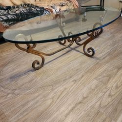 HEAVY Glass Living Room Table