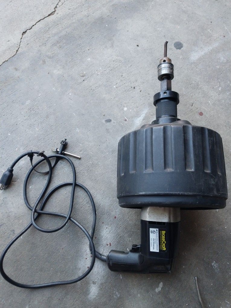 50 FT DRAIN CLEANER WORKS EXCELLENT FORWARD AND REVERSE (MISSING TIP)