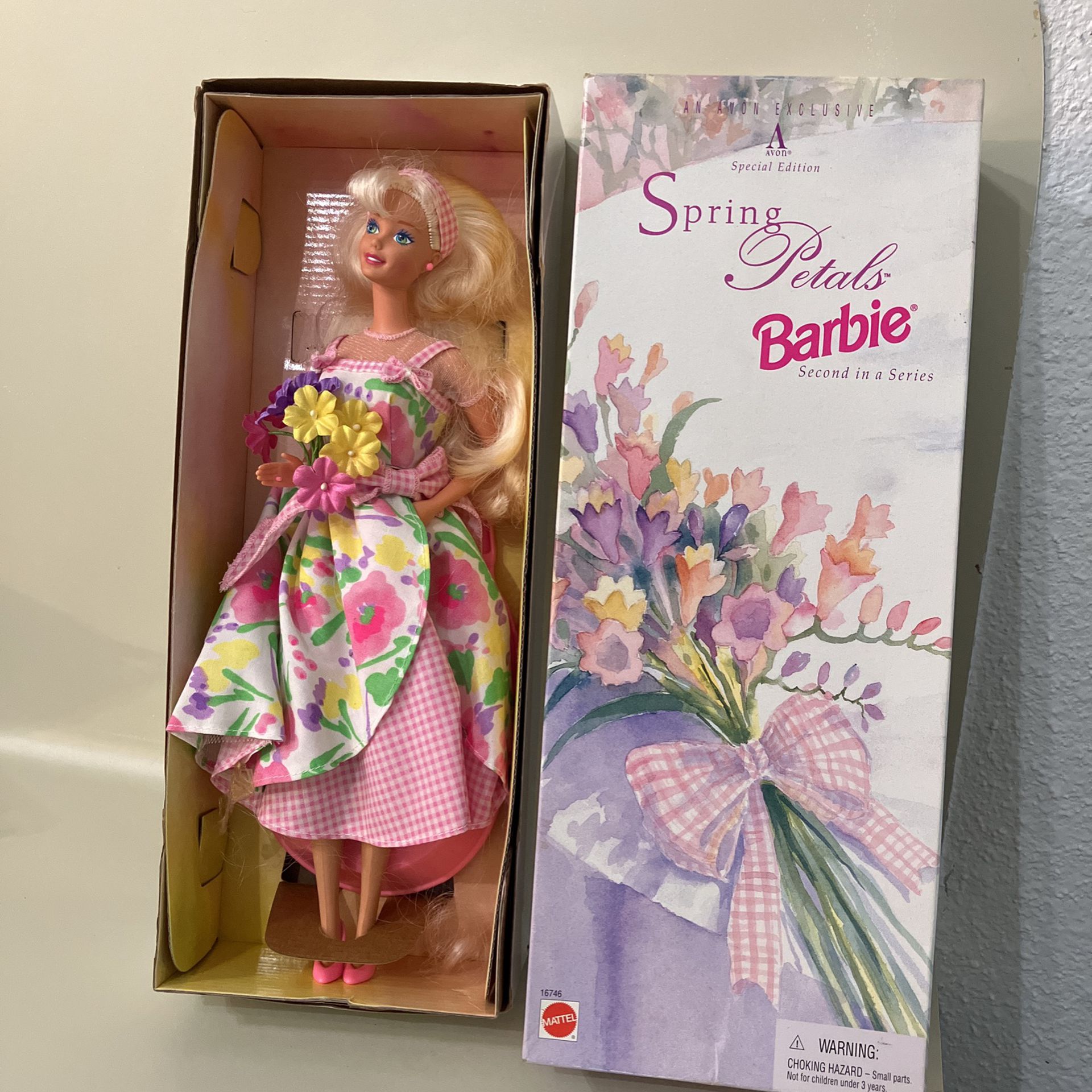 Spring Petals Barbie From Avon $16