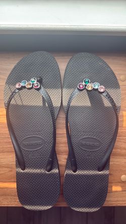 Havaianas Women’s Slim Flatform Luxury Sandal Black