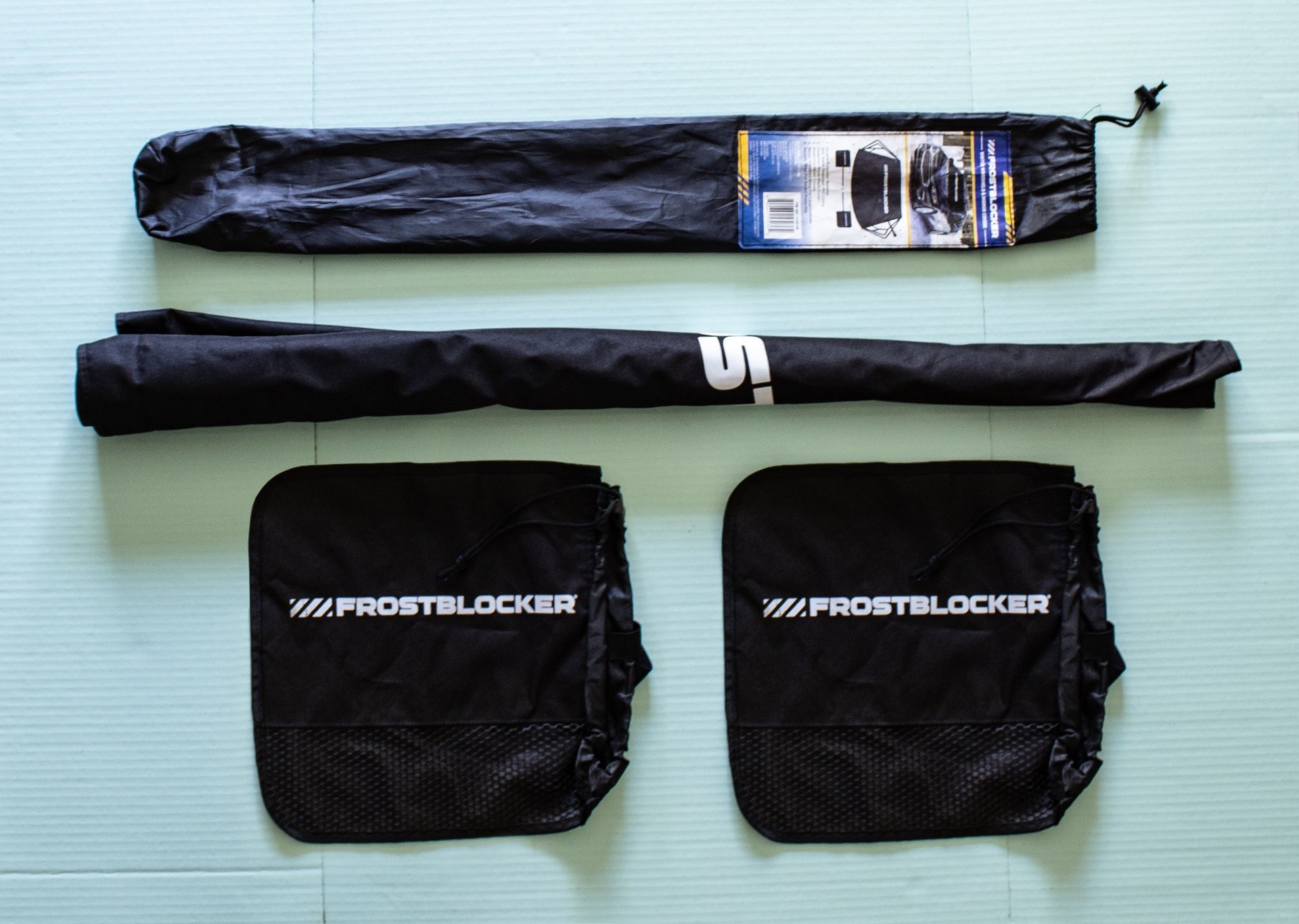 FrostBlocker windshield & mirror ice prevention gear - 4 pieces