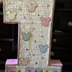 Disney Theme Number One Piñata 