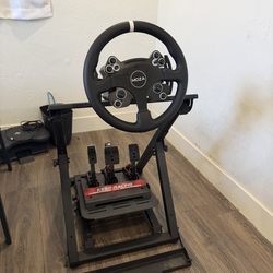Racing Simulator w/ feedback break pedal and Meta Quest 3