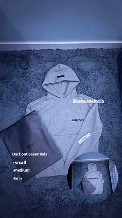 Dark Oat Essentials Hoodie 