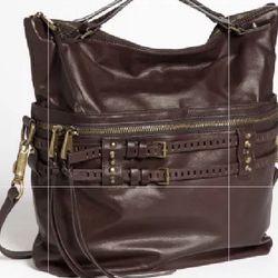 Maroon Leather Saddle Bag