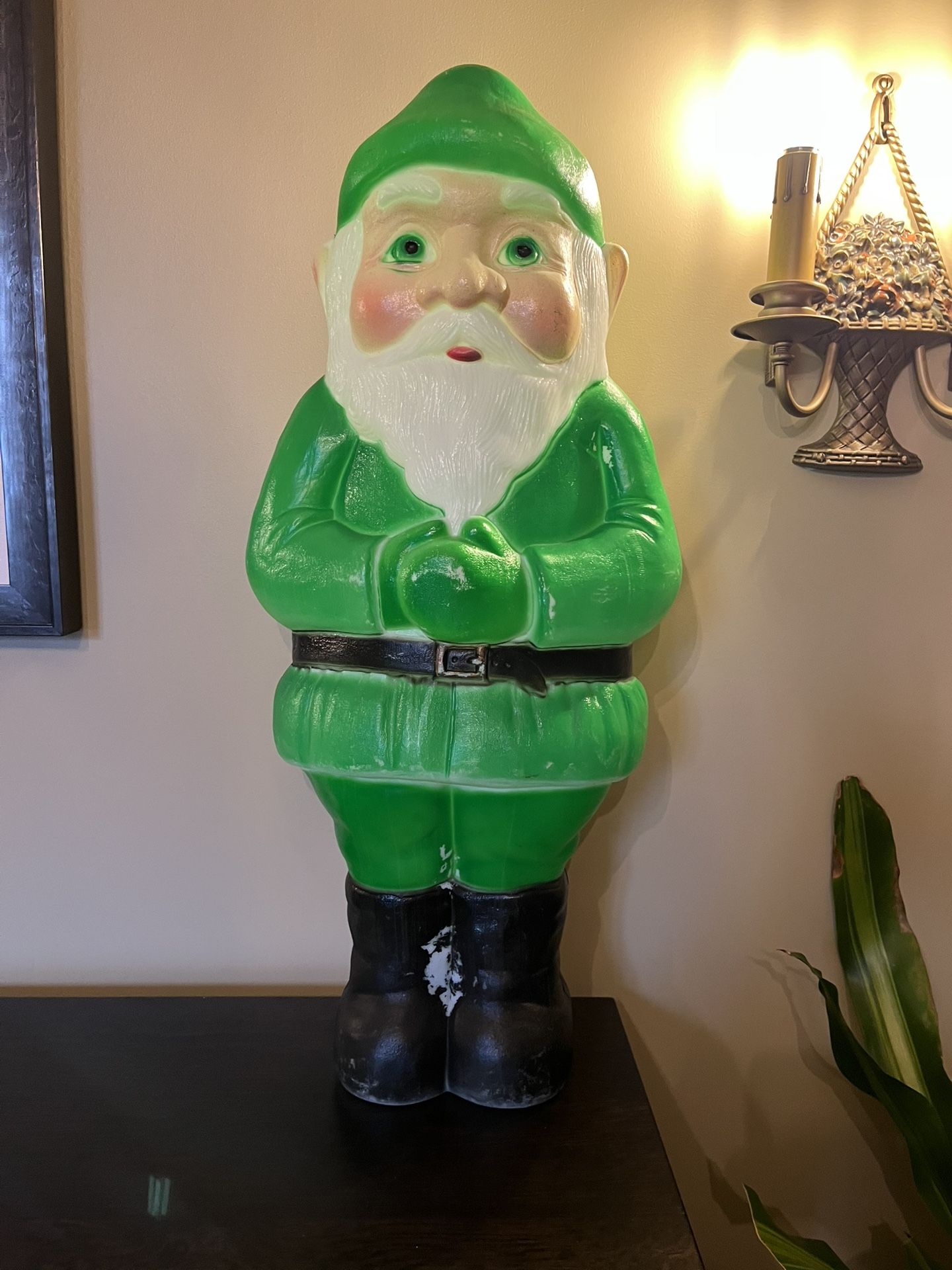 Don Featherstone Blow Mold St Patricks Day Leprechaun Christmas Elf