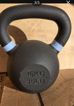 35 Lbs. Kettlebell Powder Coated.