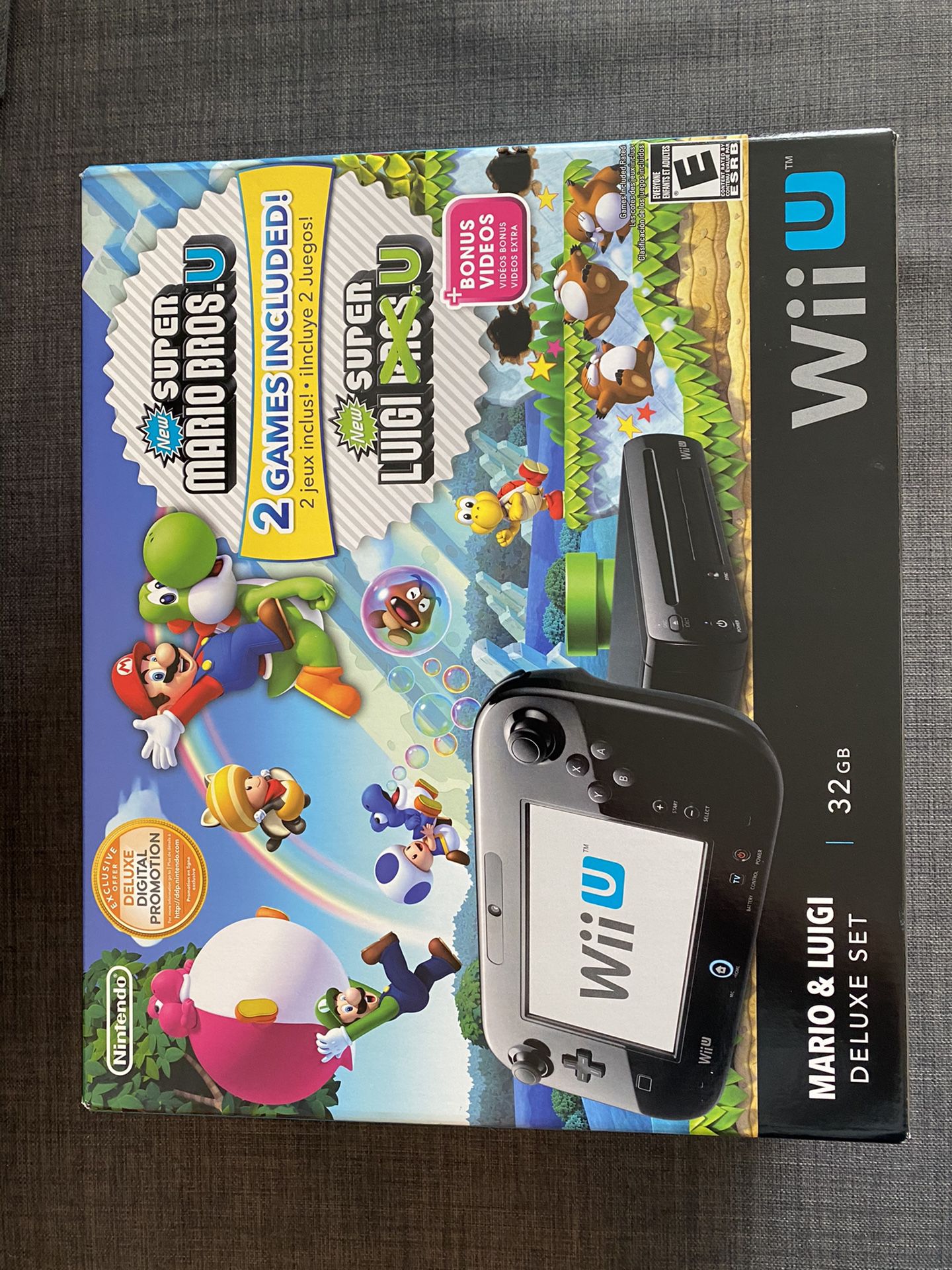 Nintendo Wii U - Mario & Luigi Deluxe Set!!! With Box Like New!!!