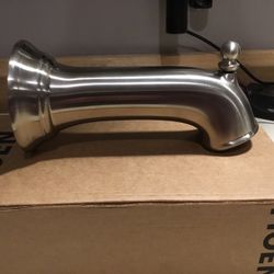 New In Box- Moen- Brushed Nickel 5” Tub Shower Diverter Spout- Retail $94.99+