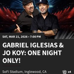 Gabriel Iglesias & Jo Koy: One Night Only!