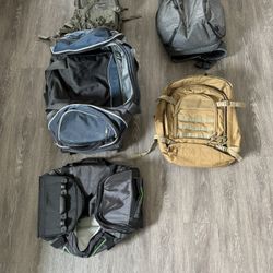 Backpacks and Roller Luggage