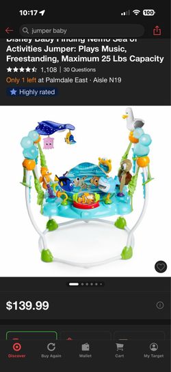 Baby jumper finding Nemo