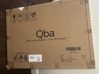 Qba Magnetic Glass Whiteboard 36” x 48”