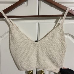 Créme Crochet Tank Top 🍦🤍