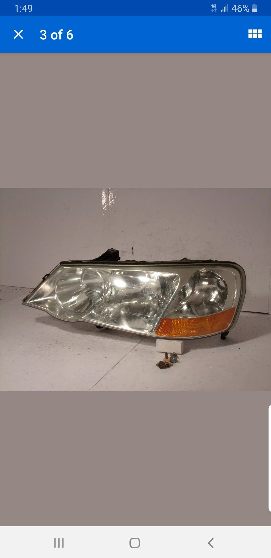 99-02 Acura TL Driver side Headlight