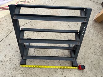 3-Tier Steel Dumbbell Weight Rack