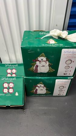 Snow bear collection place setting for 8