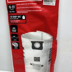 New Craftsman Dust Collection Bags For Shop Vac. You Must Pick Up