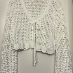 white cardigan sweater 