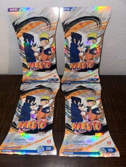 Naruto Shippuden trading cards platinum lot