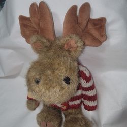 Vintage Boyds Bear Brown And Red Moose