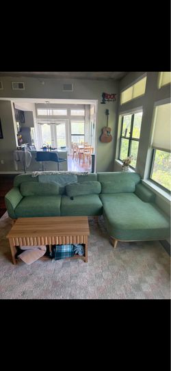 Two Piece Green Couch