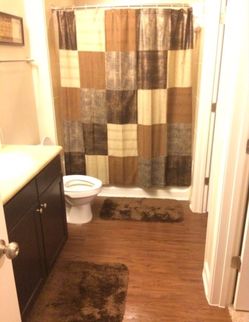 Shower Curtain and rug set