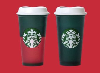 Starbucks color changing hot cup