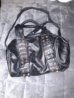 Studded black purse