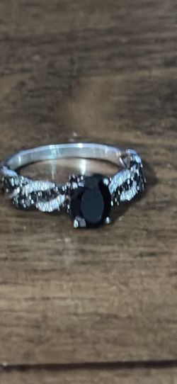 Diamond and Onyx Ring