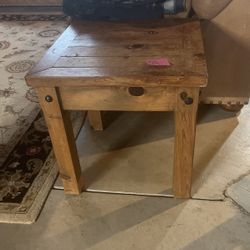 Two Pine End Tables