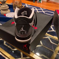 Air Jordan 3 Retro Wolf Grey Sz 10 1/2
