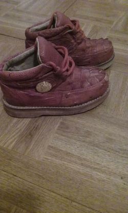 Ostrich &crocodile Baby shoes