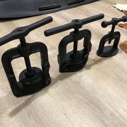 Vintage Buffalo 3-Way Edging Clamps (Set of 3) - Woodworking Essential