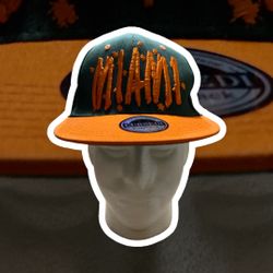 Cursed Miami Florida Flat Bill Snapback Cap