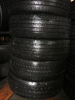 18” 4 used tires LT275/70R18 10 ply firestone