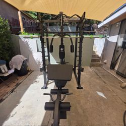 Smith Machine 2001 | Multi-Use Adj Bench | Gym Equipment | Fitness | Squat Rack | Excercise |🔴WEIGHTS AND BARBELL SOLD SEPARATELY 🔴 FREE DELIVERY 🚚