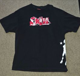 Vintage Y2K Skin Industries Shirt Mens XL - Black Side Pin Up Graphic