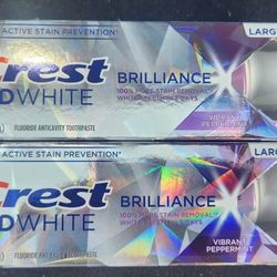 (2) Crest 3D White Brilliance Toothpaste, 4.6 oz each
