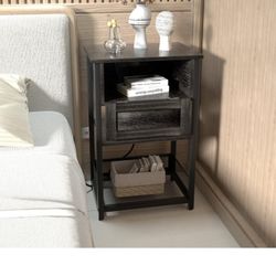 End Table With Charging Station