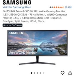 Samsung 34-inch SJ55W Ultrawide Gaming Monitor