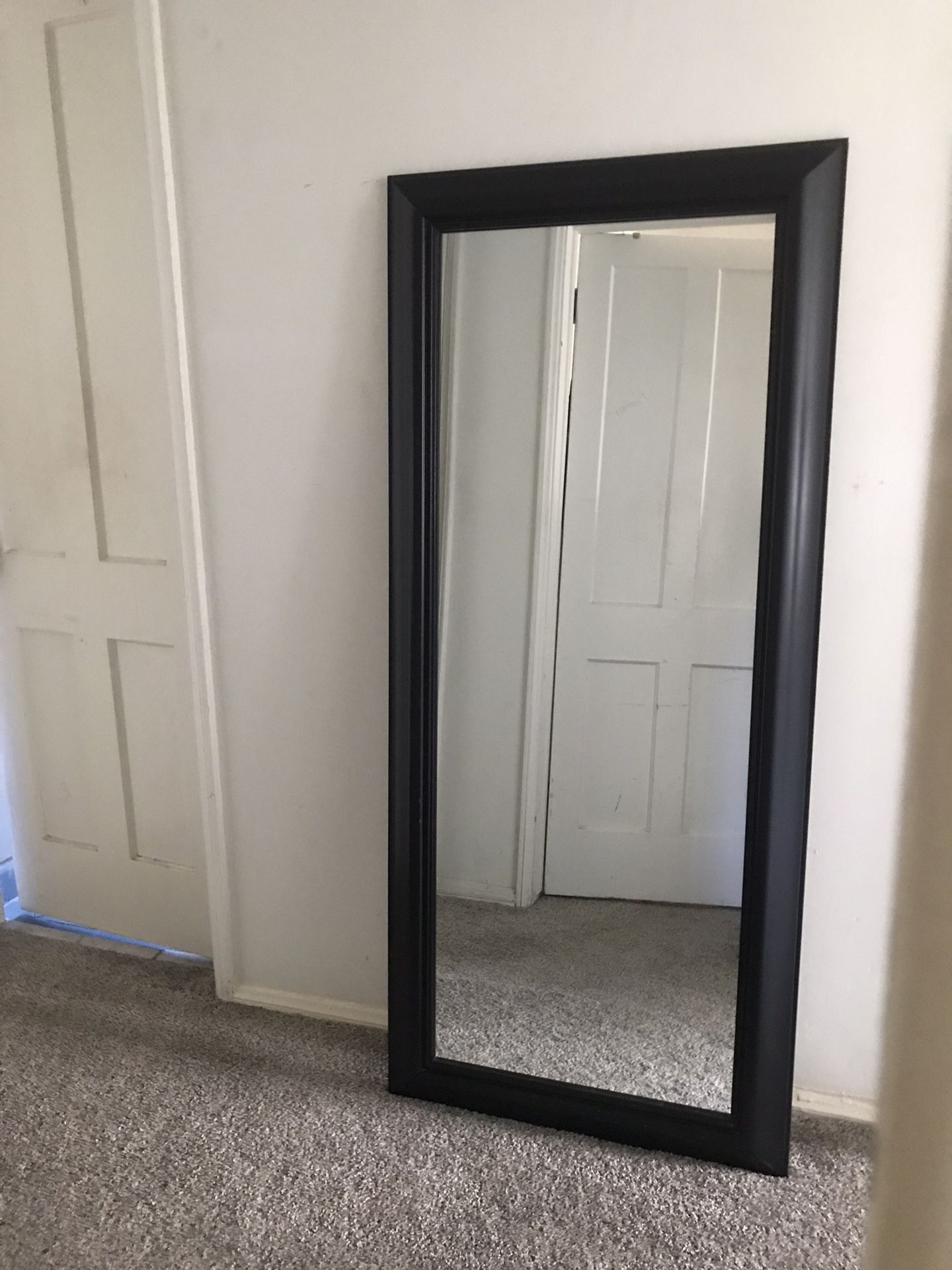 Better Homes & Gardens Large Full Length Leaner Mirror, Black