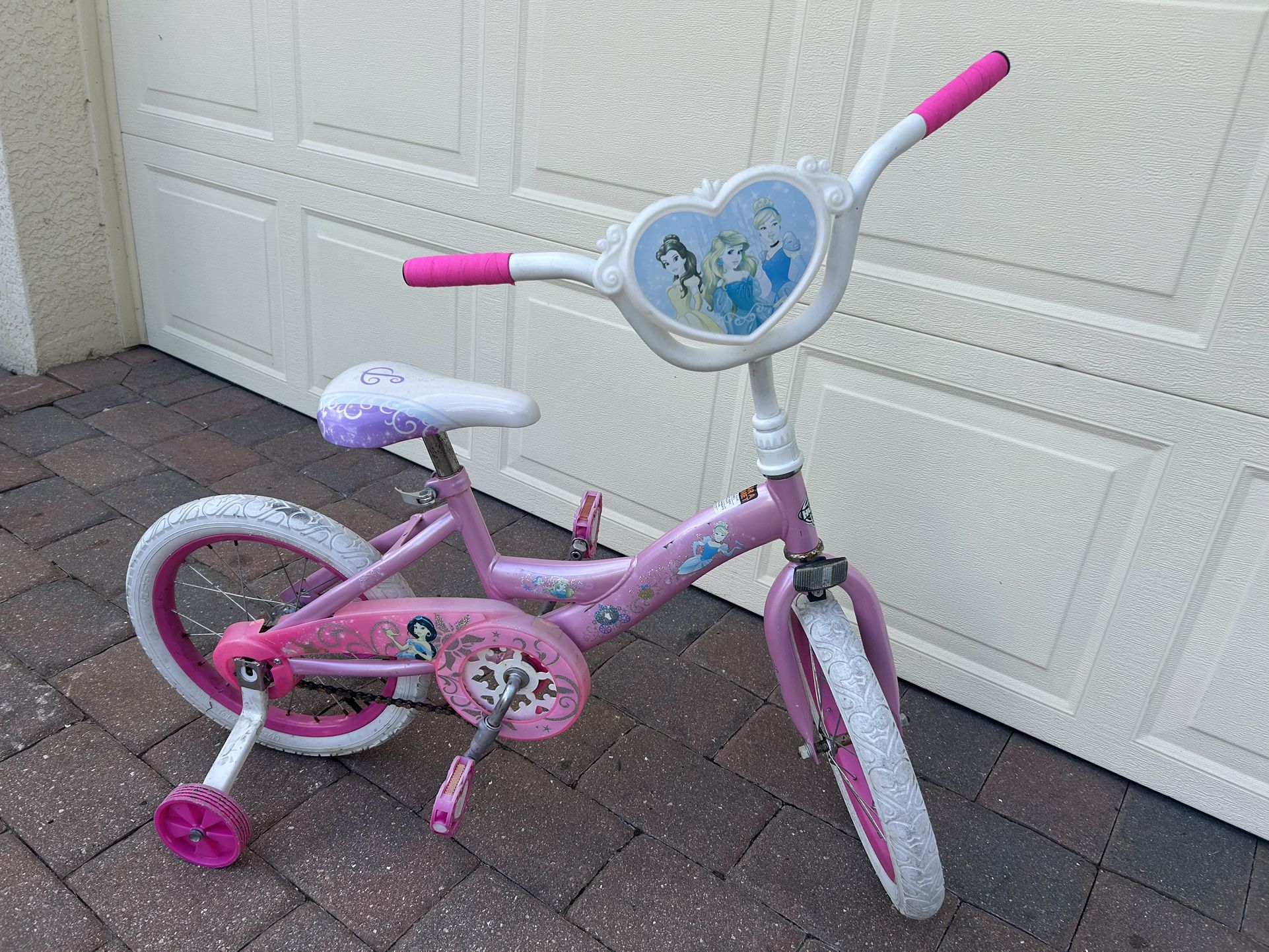 Girls 16" Wheel Bicycle With Training Wheels Frozen Theme W Music Box Ready To Ride