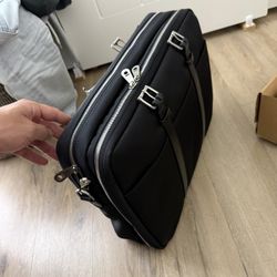 Brand New Stuart and Lau Cary Double Briefcase Luxury Work Bag