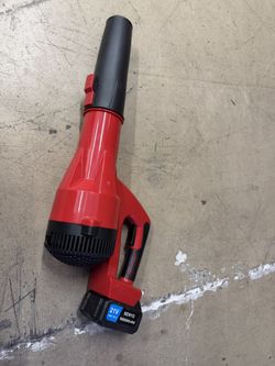 21V Cordless Leaf Blower with 2 Batteries & Charger – Lightweight Handheld Electric Blower for Yard, Garage & Car Cleaning