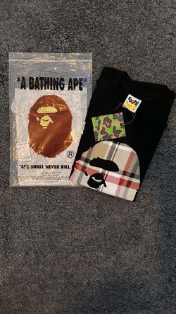 Large Burberry Bape Tee Black